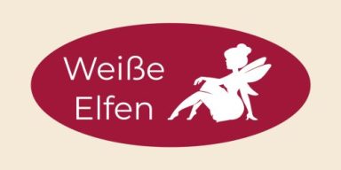 Logo Weiße Elfen Sindelfingen - es sitzt eine Elfe